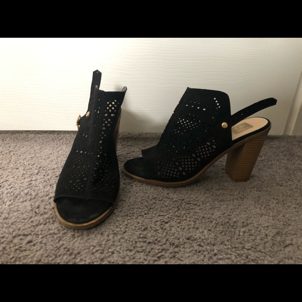 Open toe booties